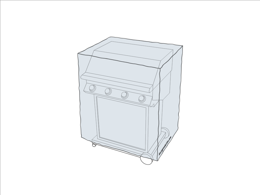 Housse de barbecue en Stamoid Smart Gris perle