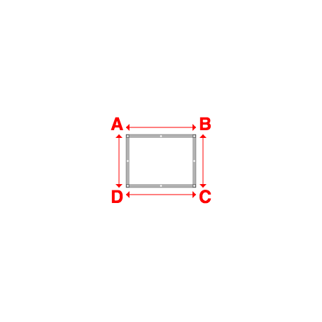 Bâche plate rectangle en Protect cover 705 670gr/m², toile PVC Etanche Blanc RAL 9016 - 1x0.76m