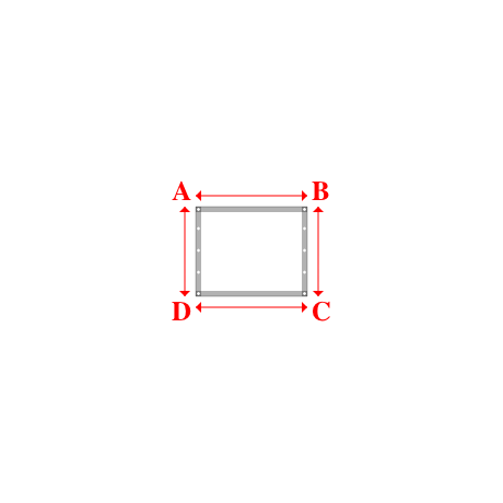Bâche plate rectangle en Protect cover 705 670gr/m², toile PVC Etanche Blanc RAL 9016 - 1.02x0.8200000000000001m