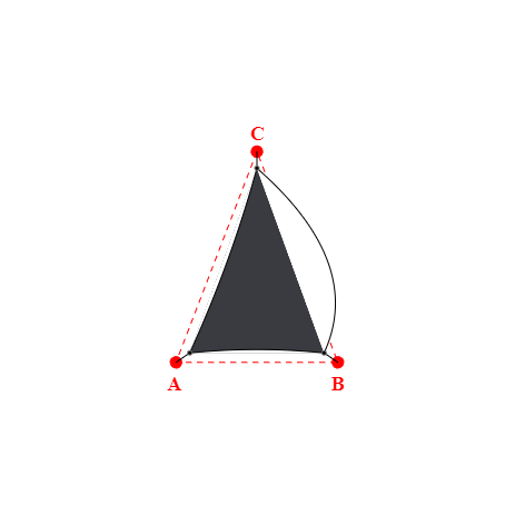 Voile d'ombrage triangle en Soltis Perform 92 Anthracite 92-2047 - 0x0x0m