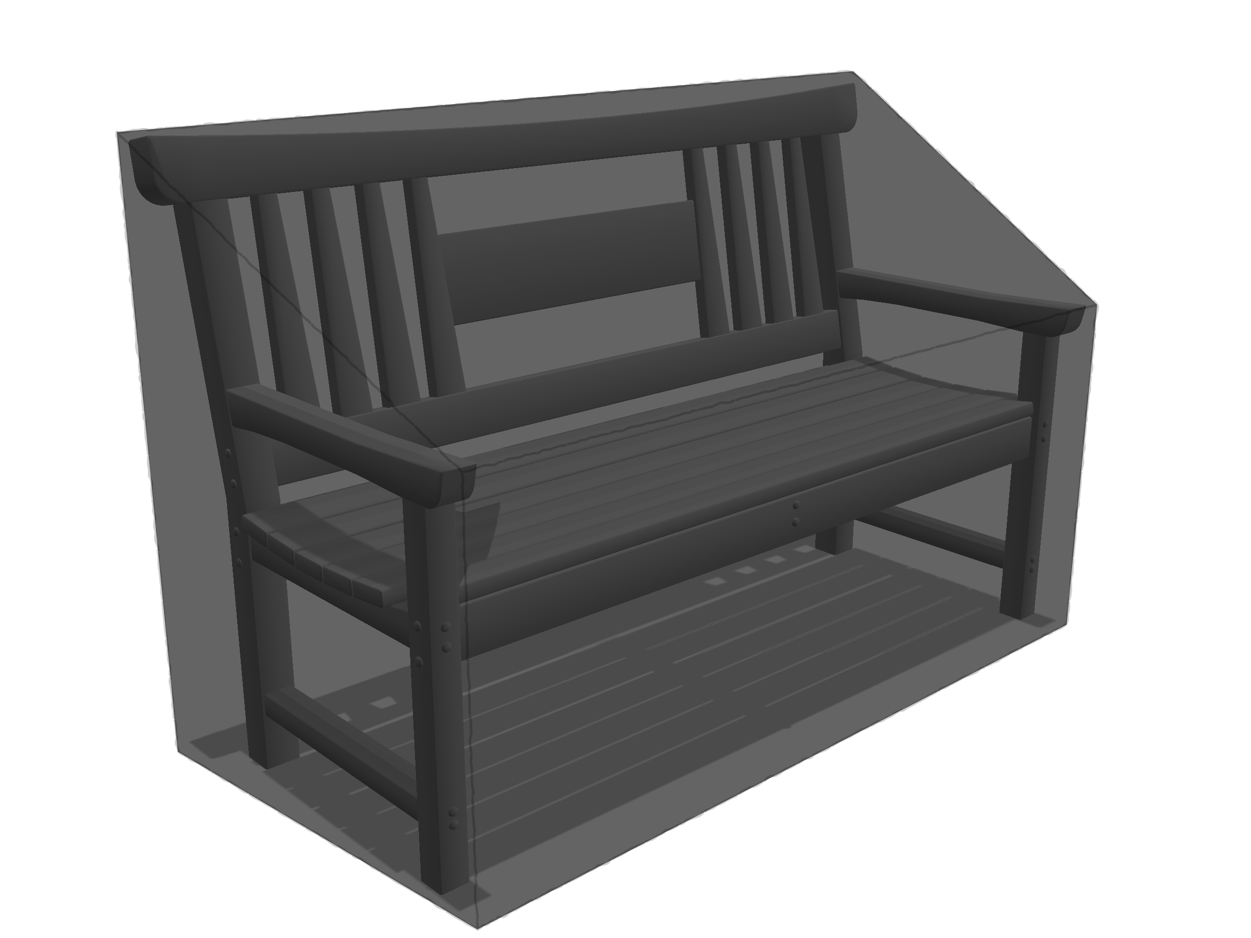 Banc de jardin en
