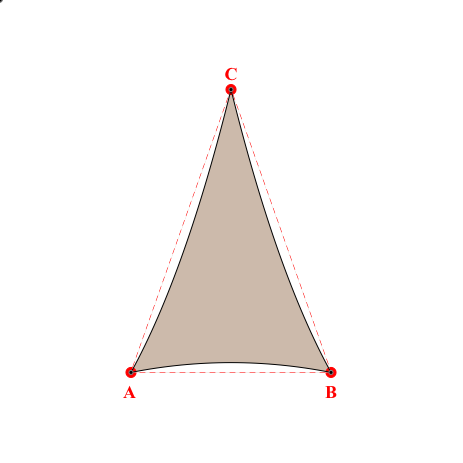 Voile d'ombrage triangle en Soltis Lounge 96 Sandy beige 96-2135 - 2,00x3,00x3,00m