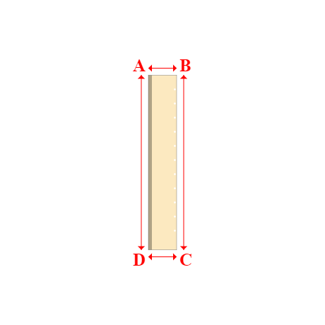 Bâche plate rectangle en Protect cover 705 670gr/m², toile PVC Etanche Beige ral 1015 - 0.4x2.47m