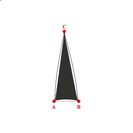 Voile d'ombrage triangle en Soltis Perform 92 Noir profond 92-51176 - 1,53x4,72x4,67m