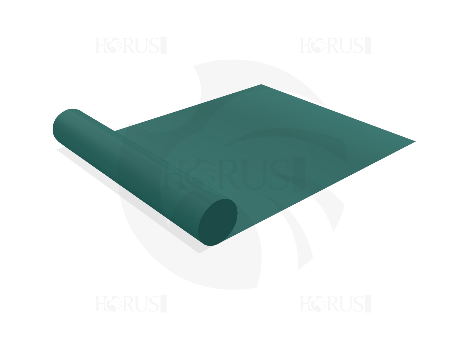Toile à la coupe - 2m X 2.7m - Membrane PVC 670gr/m² Vert industrie RAL 6026