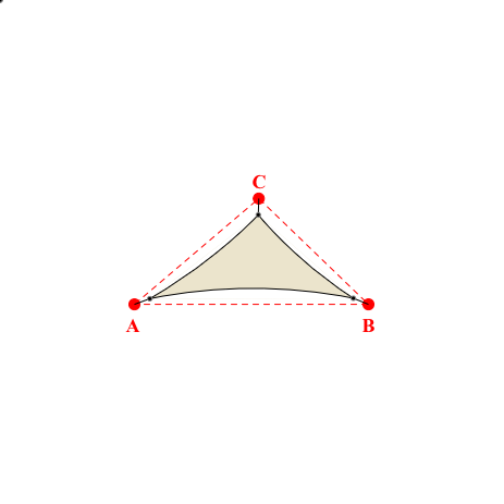Voile d'ombrage triangle en Soltis Perform 92 Karité 92-50843 - 3,74x2,32x2,51m