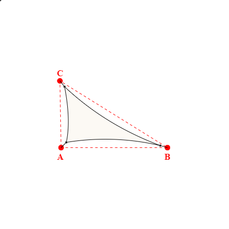 Voile d'ombrage triangle en Soltis Perform 92 Blanc 92-2044 - 3,80x4,54x2,25m