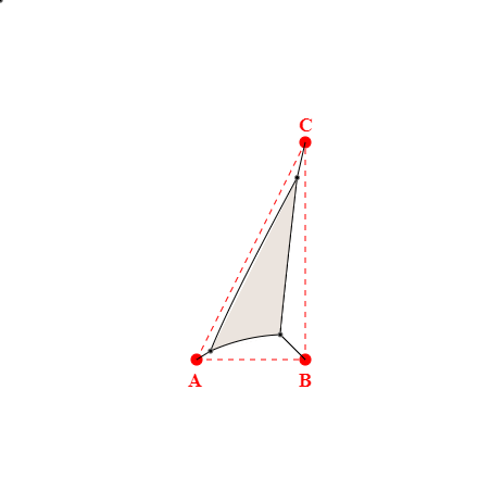 Voile d'ombrage triangle en Soltis Lounge 96 Karité 96-50843 - 1,32x2,90x3,56m