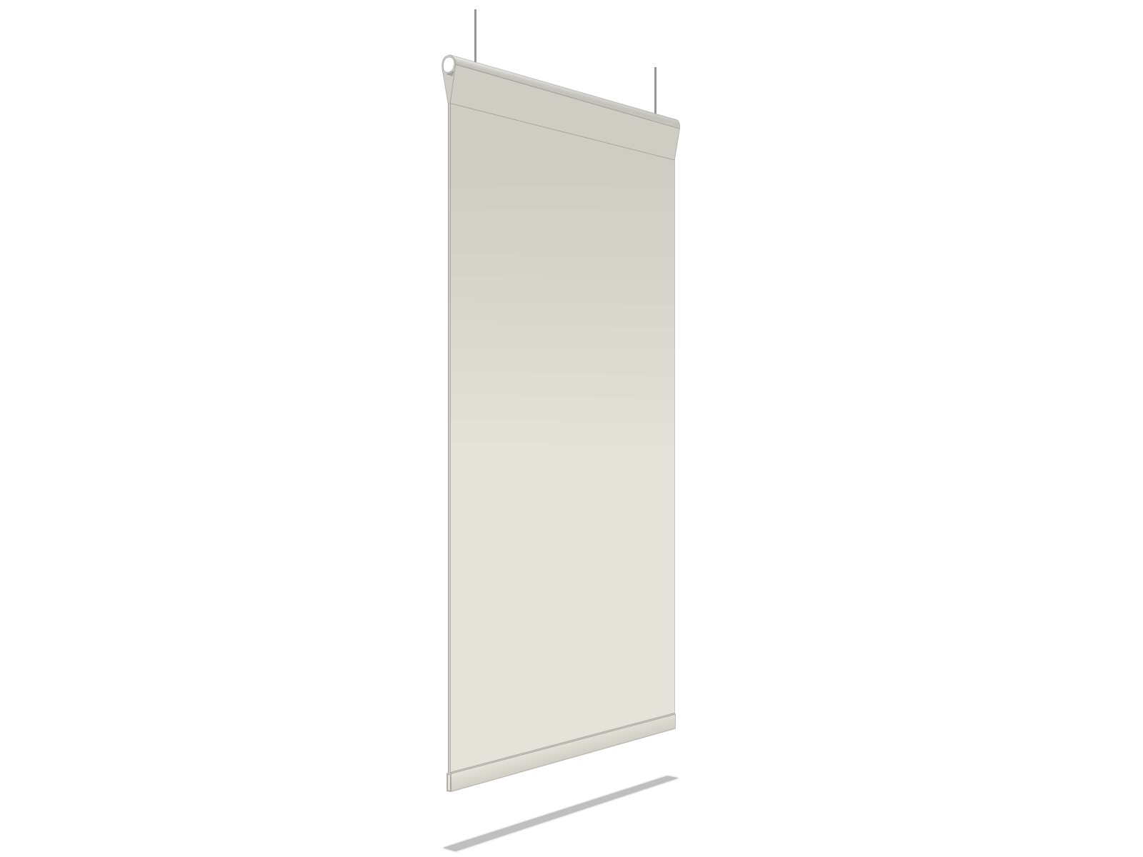 Baffles acoustiques suspendues 200x100cm Alphalia Silent Lux (Translucide)