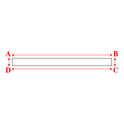 Bâche plate rectangle sur mesure en Protect covert 905F3 900gr/m², toile PVC Etanche Blanc - 5.70x0.45m