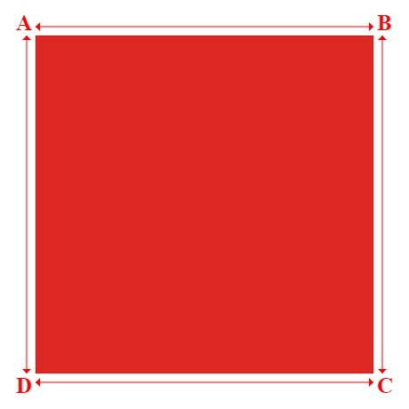 Bâche plate rectangle sur mesure en Protect covert 905F3 900gr/m², toile PVC Etanche Rouge - 7.00x7.00m
