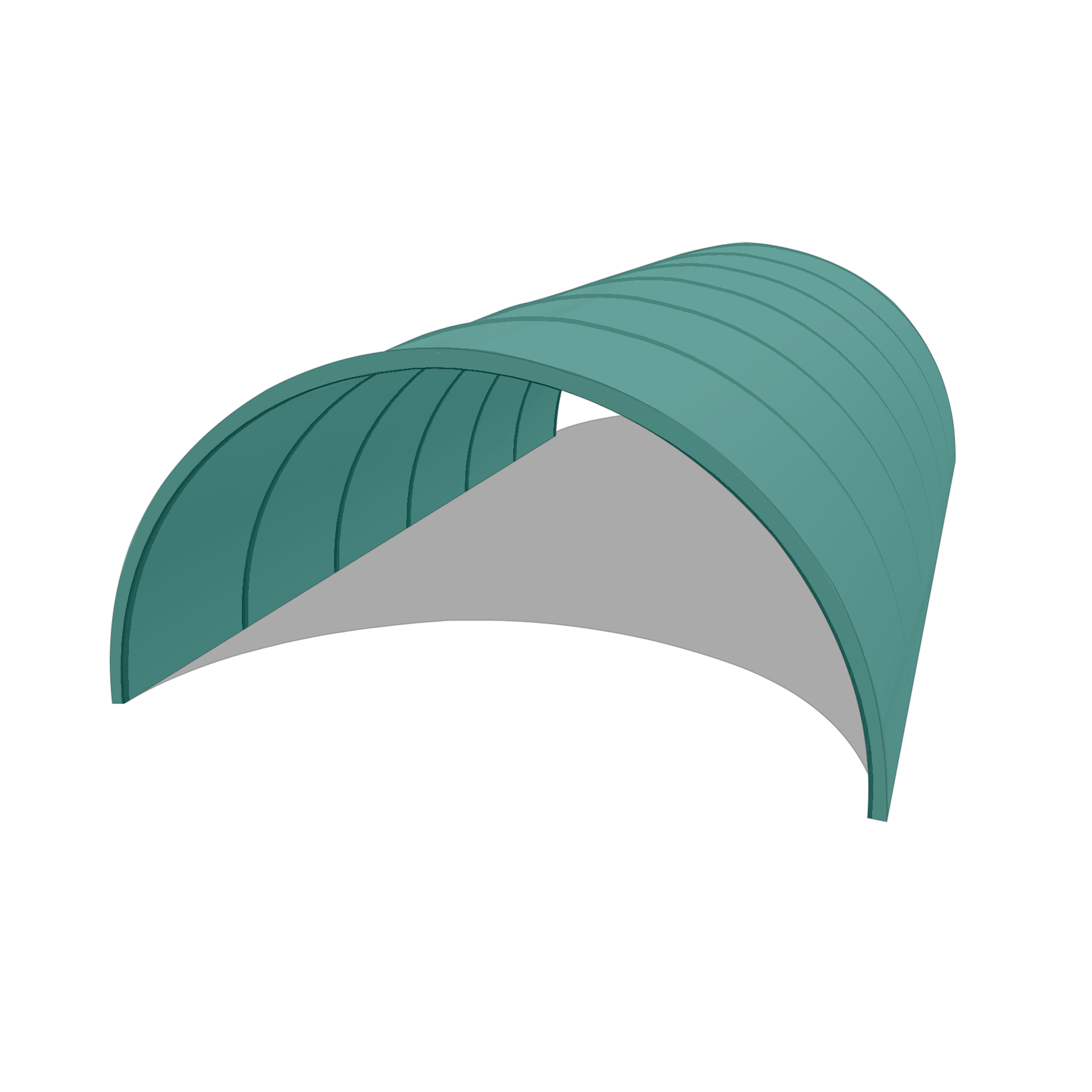 Bâche pour tunnel 13x20m en AGRI 720 BC Vert/blanc