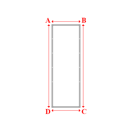 Bâche plate rectangle sur mesure en Protect covert 905F3 900gr/m², toile PVC Etanche Blanc - 1.00x2.90m
