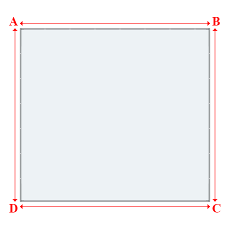 Bâche plate rectangle sur mesure en Toile PVC 530 gr/m² - ignifugée M1, toile PVC Etanche Blanc - 6.80x6.20m