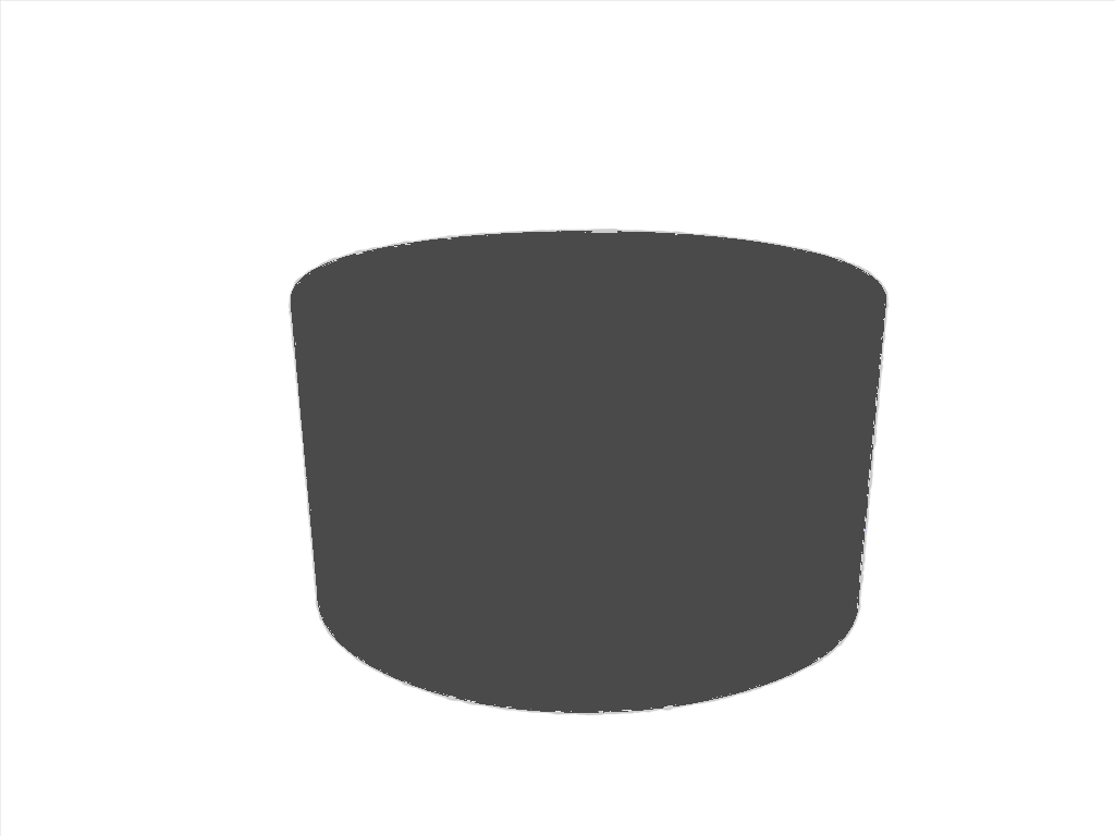 Table de jardin ronde en Membrane PVC 670gr/m² Bleu foncé RAL 5002