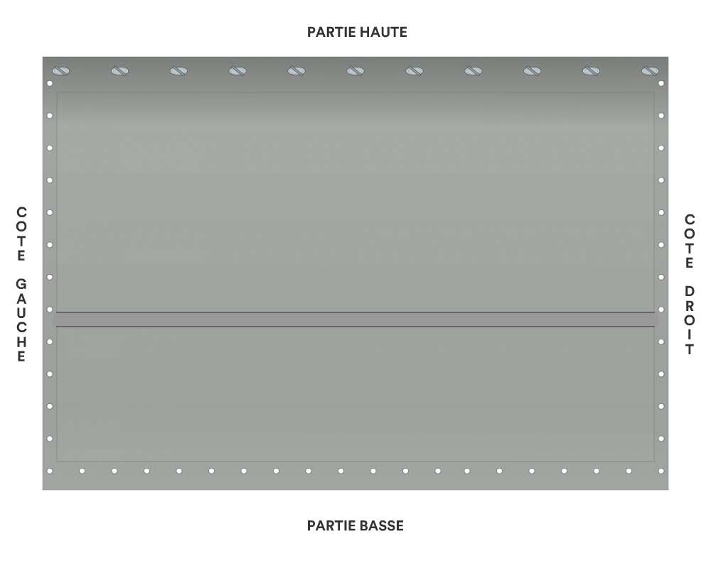 Bâche de façade pour mobil-home