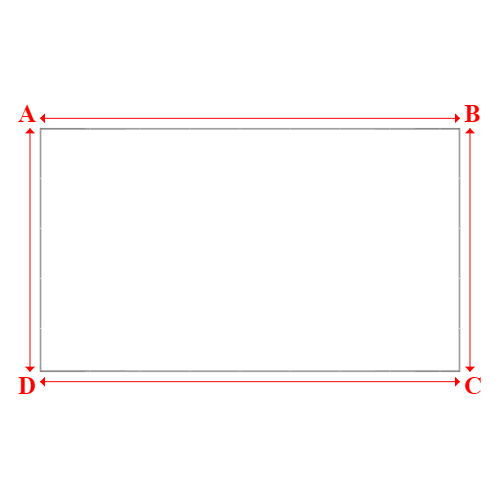 Bâche plate rectangle sur mesure en Membrane PVC 670gr/m² Blanc RAL 9016 - 14.50x8.40m