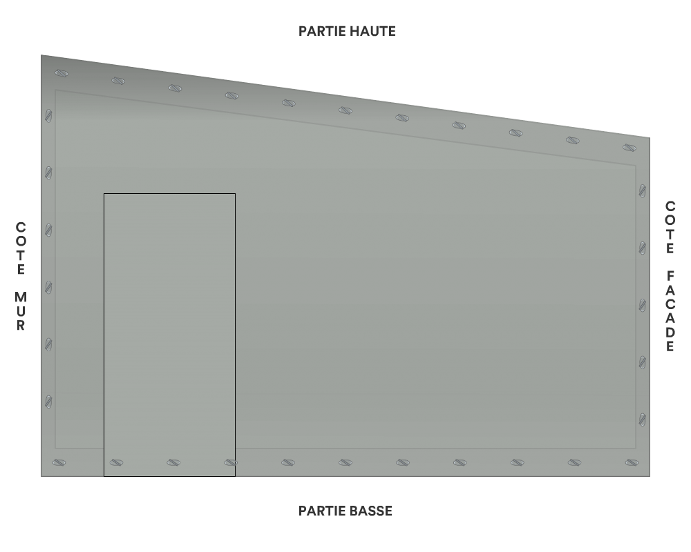 Bâche de façade pour mobil-home