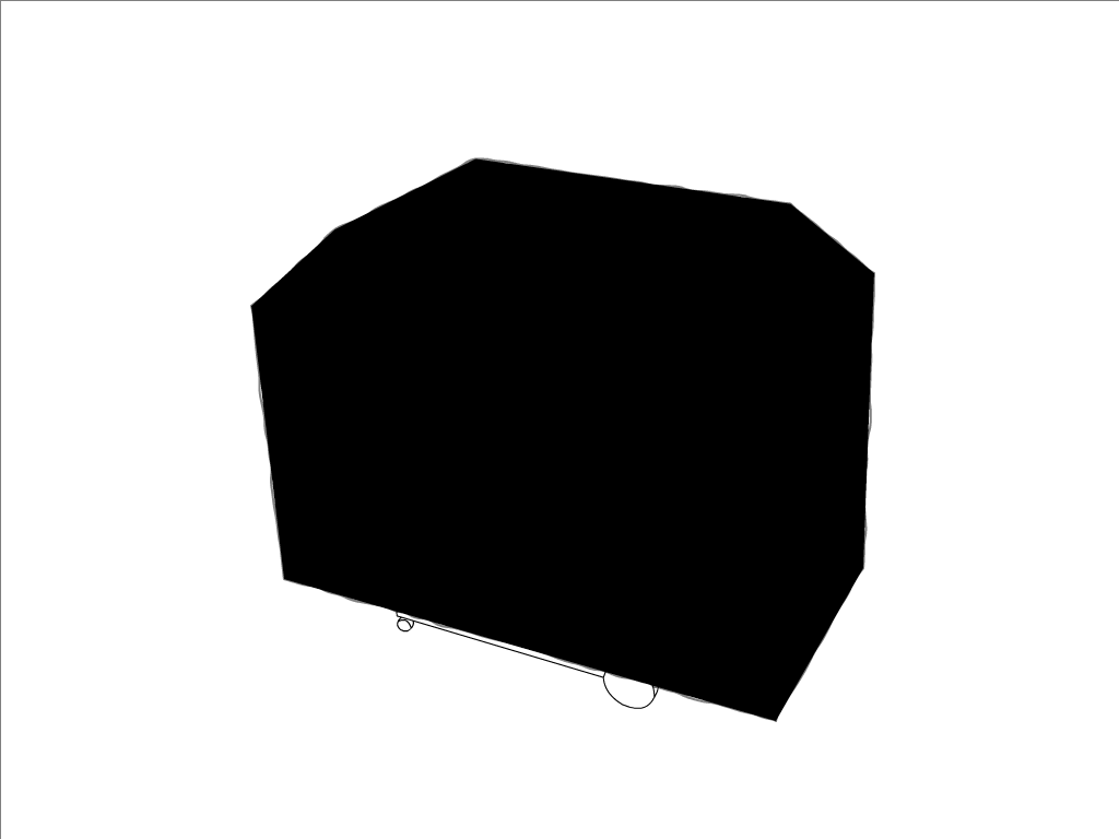Housse de barbecue Weber Barbecue à gaz Genesis® II LX E-340 GBS en Membrane PVC 670gr/m² Noir RAL 9005