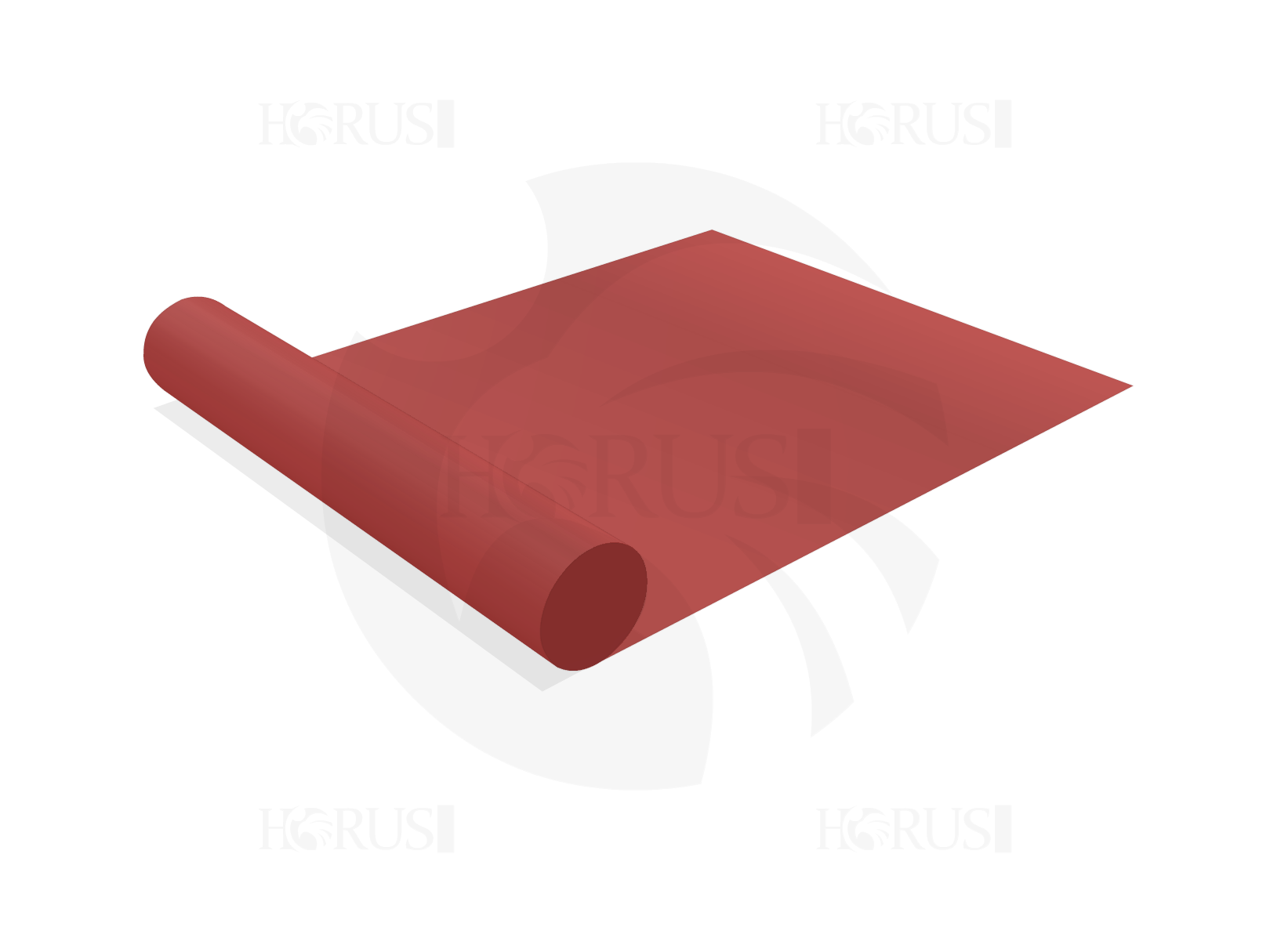 Toile à la coupe - 5m X 2.7m - Membrane PVC 670gr/m² Rouge RAL 3002