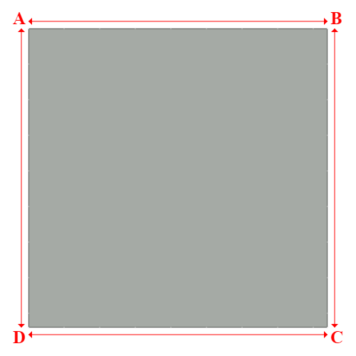 Bâche plate rectangle sur mesure en Membrane PVC 670gr/m² Gris clair RAL 7038 - 20.00x20.00m