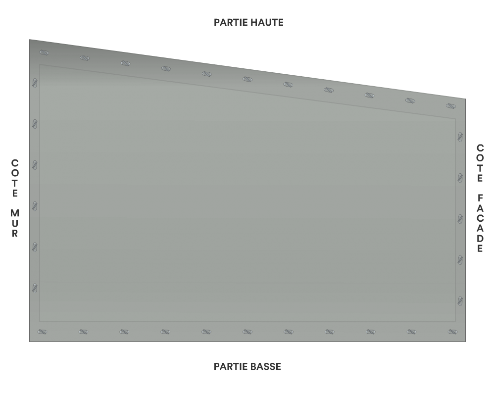 Bâche de façade pour mobil-home