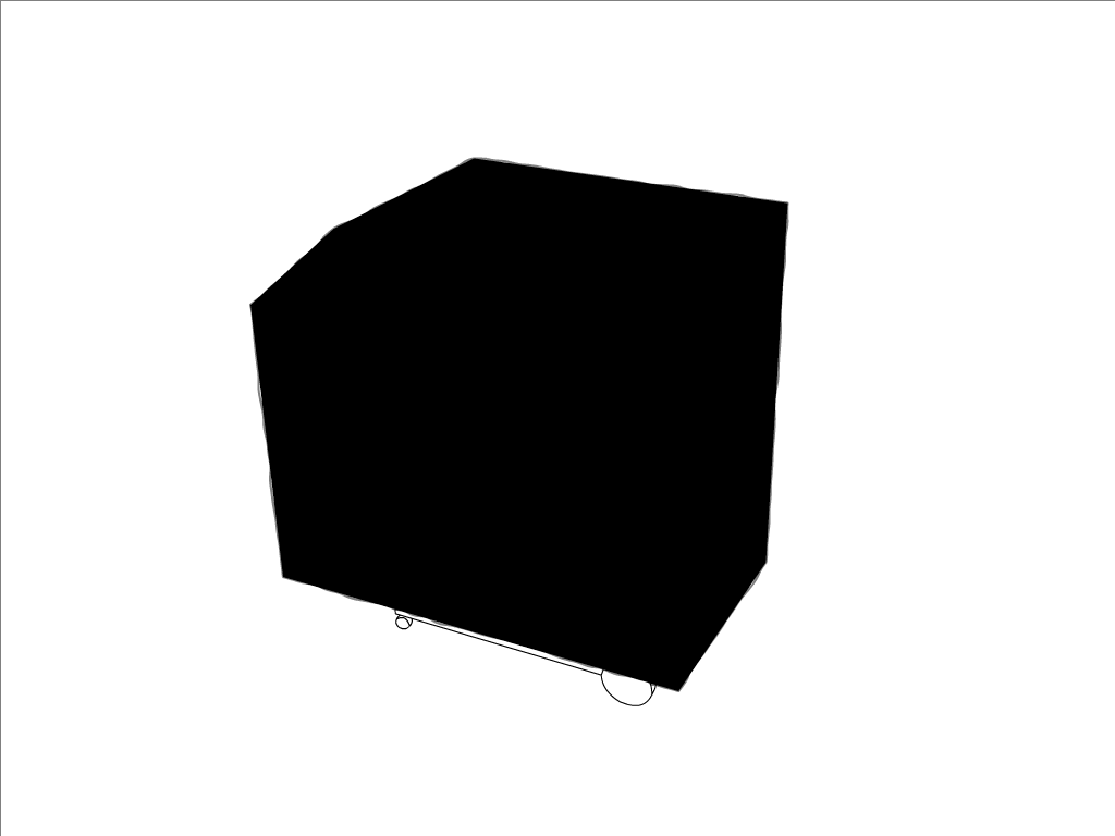 Housse de barbecue en Membrane PVC 670gr/m² Noir RAL 9005