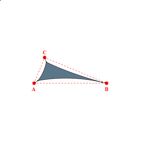 Voile d'ombrage triangle en Soltis Perform 92 Gris céleste 92-51178 - 4,15x3,83x1,31m