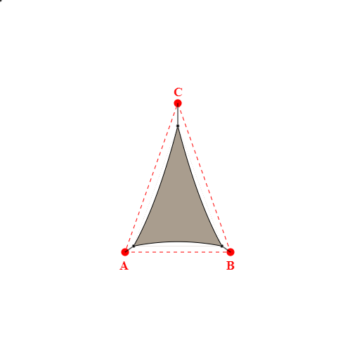 Voile d'ombrage triangle en Soltis Lounge 96 Taupe 96-50850 - 2,51x3,64x3,64m