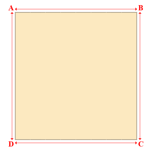 Bâche plate rectangle sur mesure en Membrane PVC 670gr/m² Beige ral 1015 - 10.50x11.00m