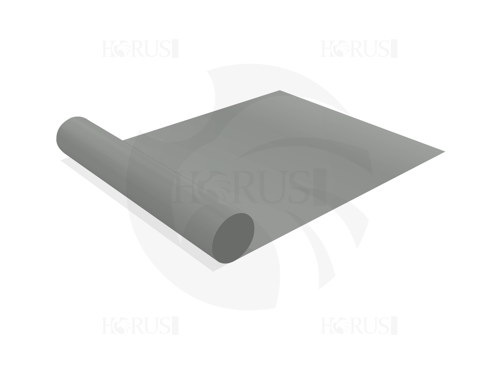 Bâche à la coupe - 1m X 2.7m - Membrane PVC 670gr/m² Gris clair RAL 7038