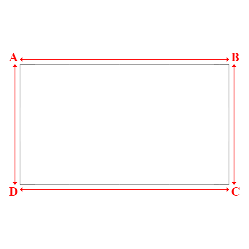 Bâche plate rectangle sur mesure en Membrane PVC 670gr/m² Blanc RAL 9016 - 27.00x15.50m