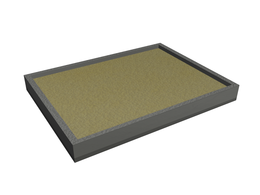 Bac à sable en Membrane PVC 670gr/m² Noir RAL 9005
