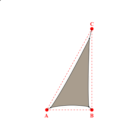 Voile d'ombrage triangle en Soltis Lounge 96 Taupe 96-50850 - 2,53x4,53x5,27m