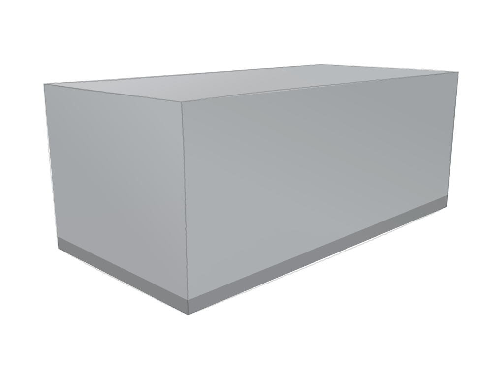 Housse Rectangle en POLY420 Gris