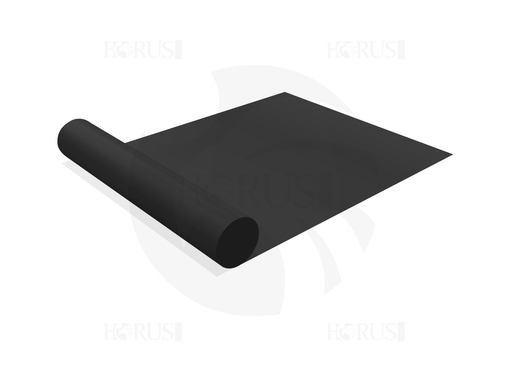 Toile à la coupe - 8m X 2.7m - Membrane PVC 670gr/m² Noir RAL 9005