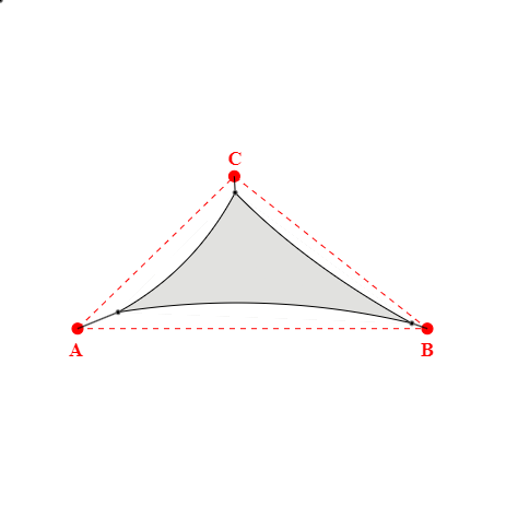 Voile d'ombrage triangle en Soltis Perform 92 nuage 92-50272 - 5,37x4,02x3,06m