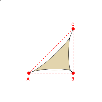 Voile d'ombrage triangle en Soltis Perform 92 Chanvre 92-50265 - 2,51x2,13x3,33m