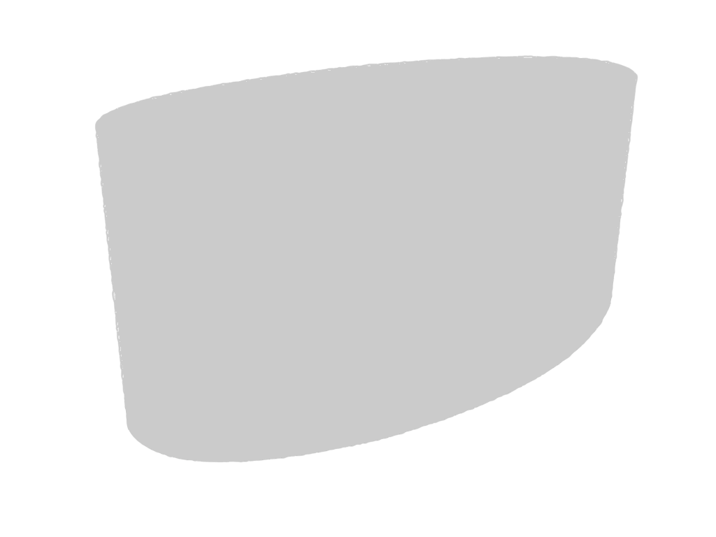 Housse Ovale en Membrane PVC 670gr/m² - Etanche Gris clair RAL 7038