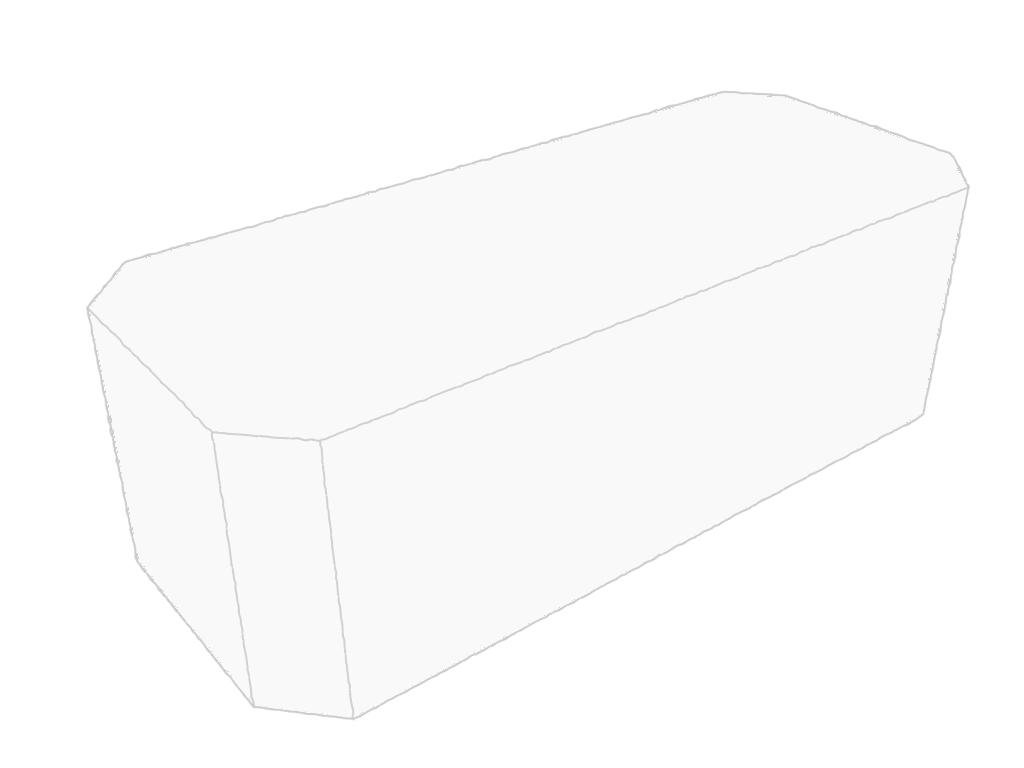 Table de jardin octogonale en Membrane PVC 670gr/m² - Etanche Gris clair RAL 7038