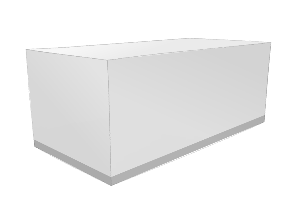 Housse Rectangle en Membrane PVC 670gr/m² - Etanche Blanc RAL 9016