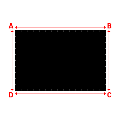 Bâche Rectangle en - 3.00x2.00m