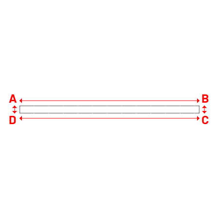 Bâche Rectangle en Protect 670 : La référence en matière de protection étanche Blanc RAL 9016 - 11.40x0.50m