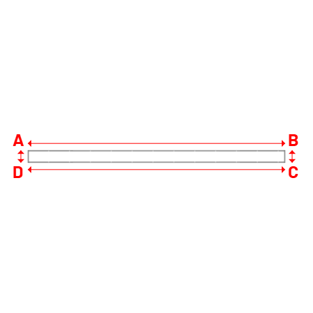 Bâche Rectangle en Protect 670 : La référence en matière de protection étanche Blanc RAL 9016 - 10.50x0.50m