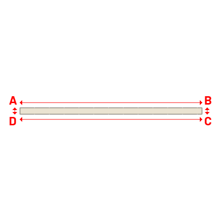 Bâche Rectangle en Protect 670 : La référence en matière de protection étanche Blanc perlé RAL 1013 - 13.20x0.50m
