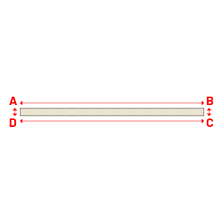 Bâche Rectangle en Protect 670 : La référence en matière de protection étanche Blanc perlé RAL 1013 - 11.40x0.50m