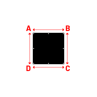 Bâche Rectangle en - 1.00x1.00m