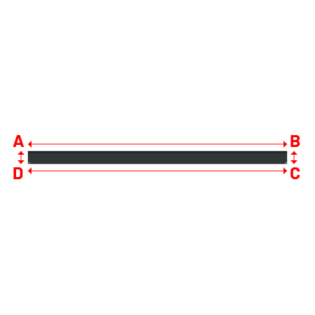 Bâche Rectangle en Protect 670 : La référence en matière de protection étanche Gris anthracite RAL 7016 - 6.10x0.30m