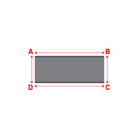 Bâche Rectangle en CoverEco 640 : une bâche simple & efficace Ecolac 640 - 7196 (RAL 7037) - 2.24x0.88m