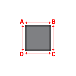Bâche Rectangle en CoverEco 640 : une bâche simple & efficace Ecolac 640 - 7196 (RAL 7037) - 1.00x1.00m